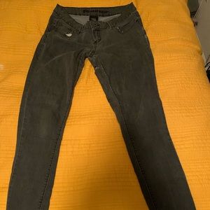 Grayish black colored skinny jeans size : 11( can fit also a size 10 person)